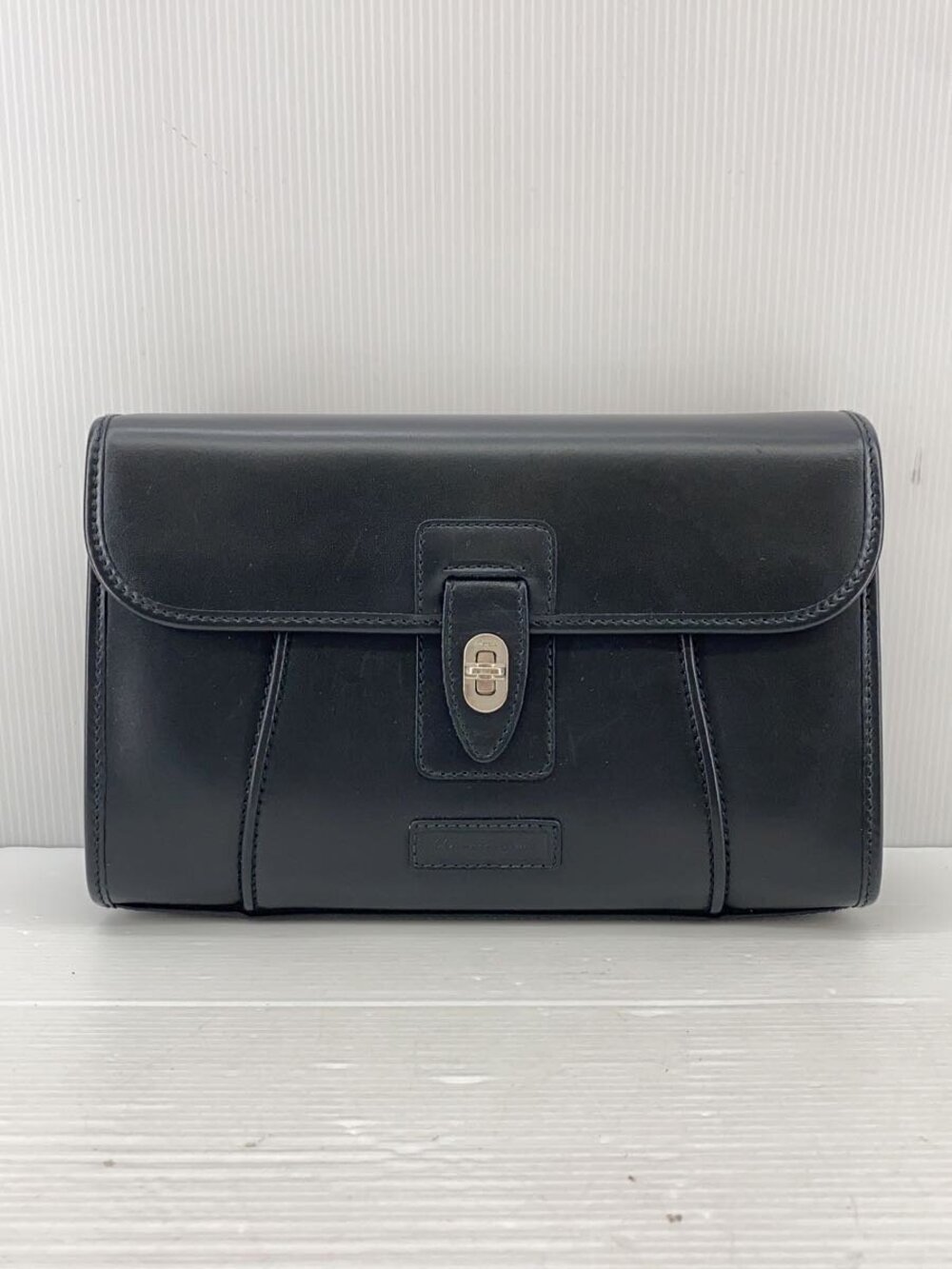 Salvatore Ferragamo Clutch Bag Leather Black